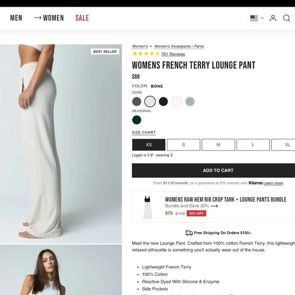 Talentless FRENCH TERRY LOUNGE PANT - Picture 4 of 5